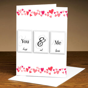 You & Me Greeting Card for Valentine's Day