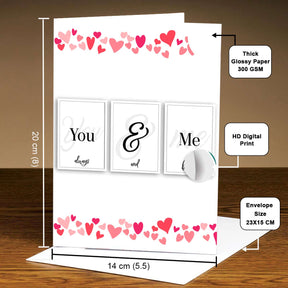 You & Me Greeting Card for Valentine's Day