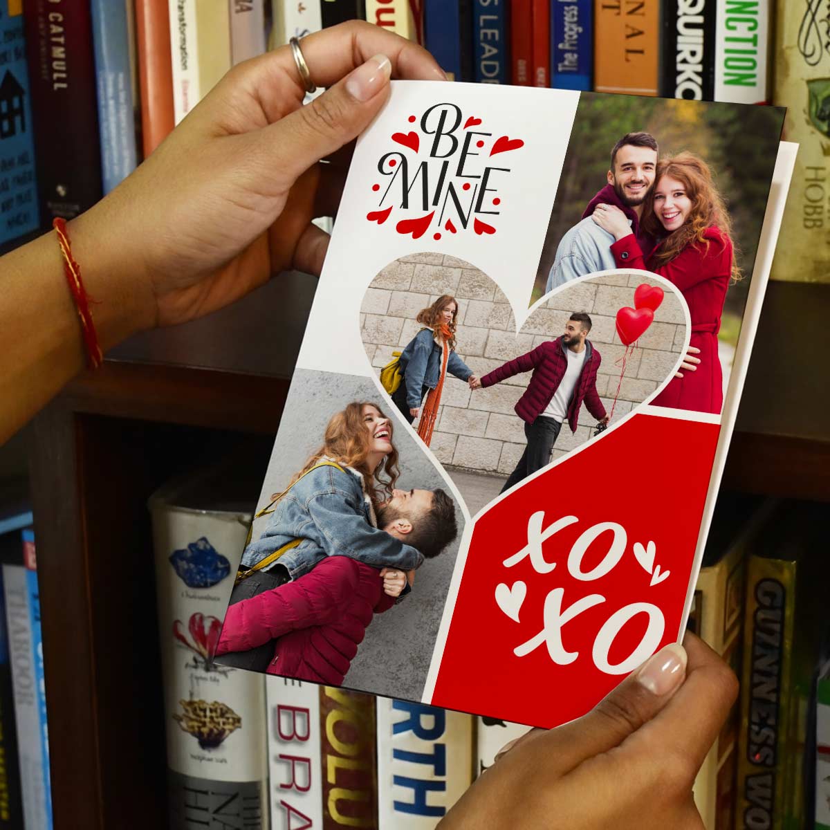 Customized Be Mine Greeting Card for Couple