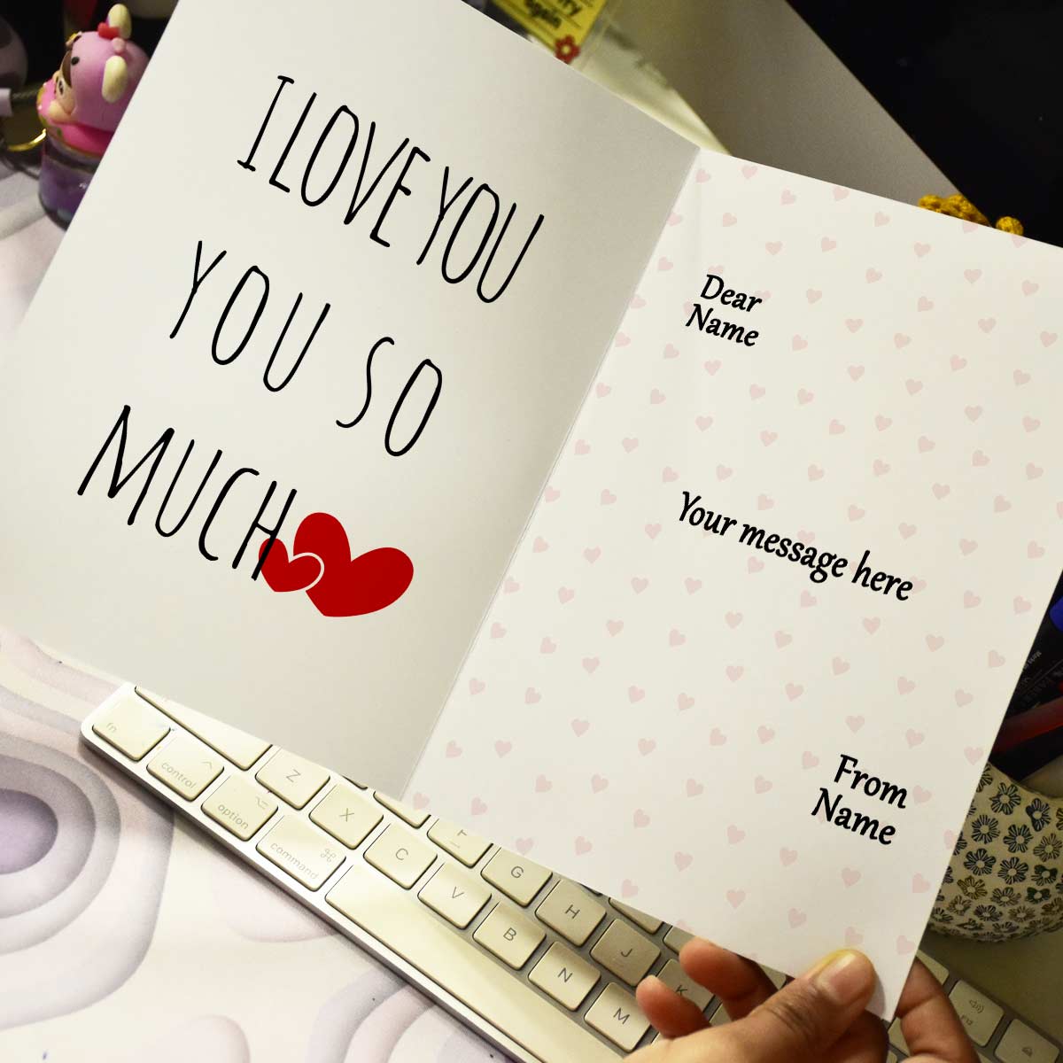 Customized Be Mine Greeting Card for Couple