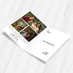 Personalized Happy New Year Greeting Card for Family & Friends