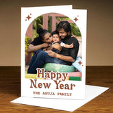 Customized Happy New Year Greeting Card for Family & Friends