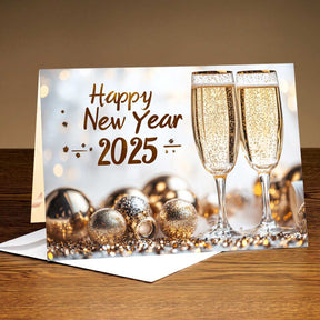 Happy New Year 2025 Greeting Card For New Year