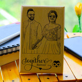 Customized Together Forever Engraved Wooden Photo Frame for Couple, BF, GF