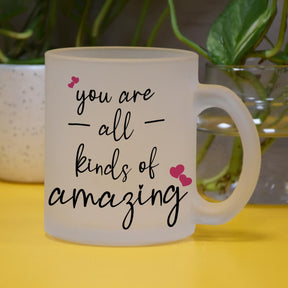 You Are Amazing Frosted Coffee Mug Gift