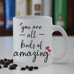 You Are Amazing Frosted Coffee Mug Gift