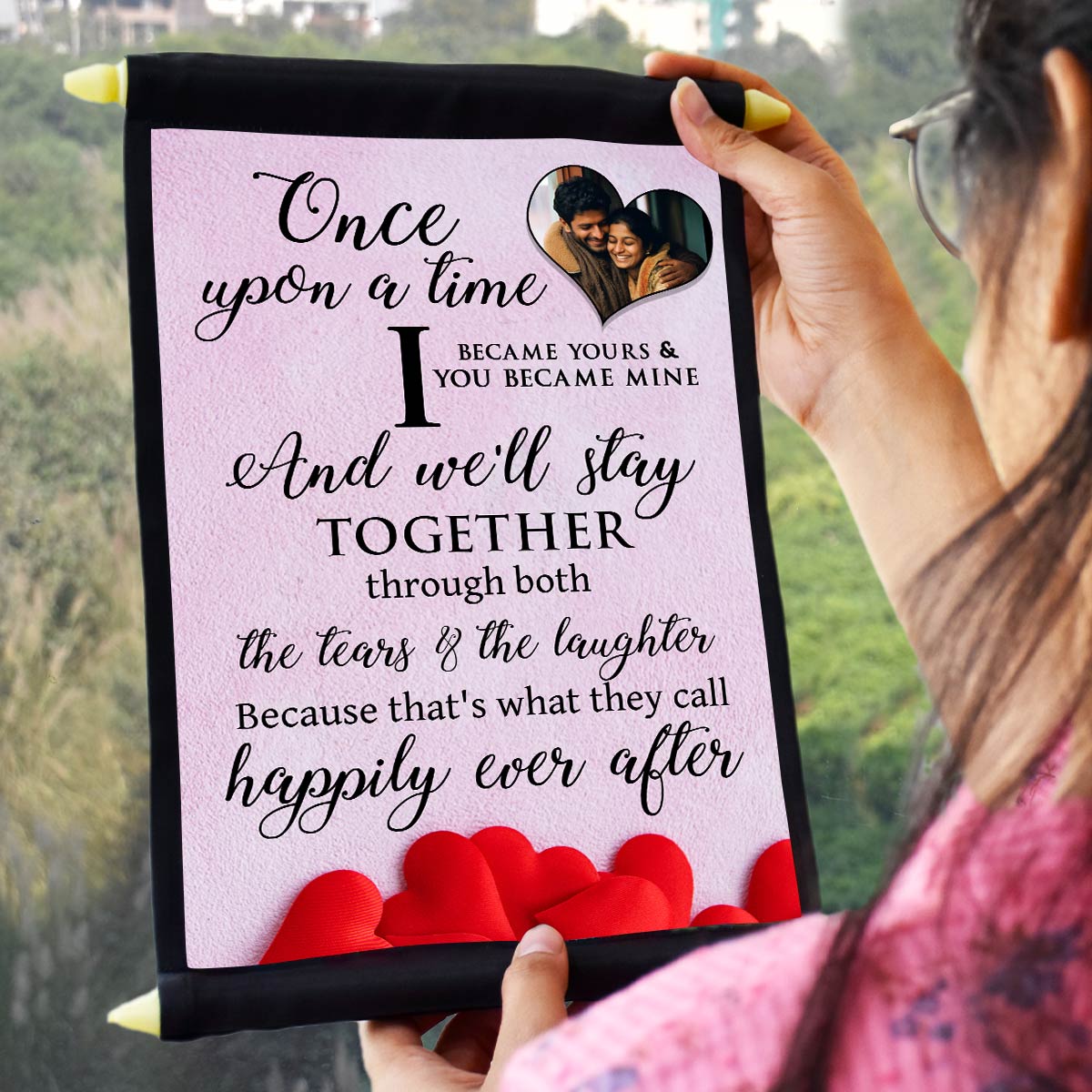 Personalized Will Stay Together Scroll for Couple