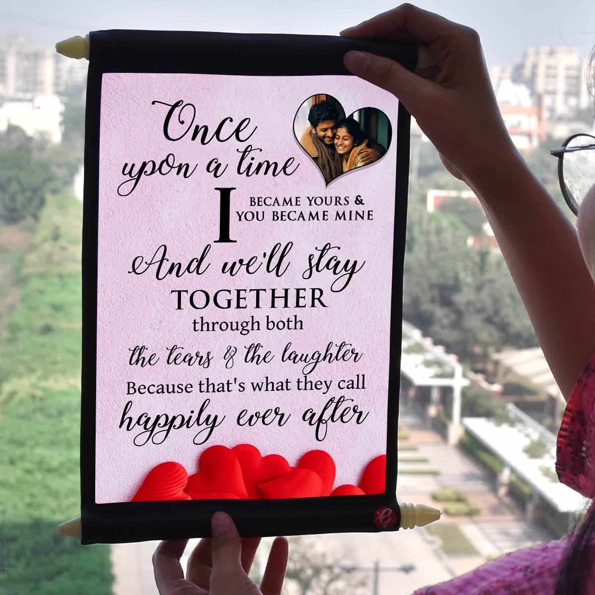 Personalized Will Stay Together Scroll for Couple