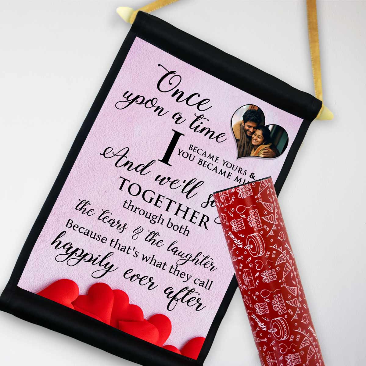 Personalized Will Stay Together Scroll for Couple