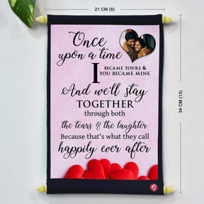 Personalized Will Stay Together Scroll for Couple