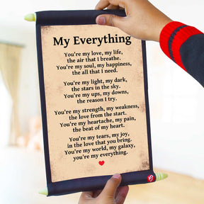 You Are My Everything Scroll for Couple