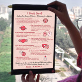 Personalized Seven Vows Of Love Scroll For Valentine's Day