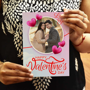Personalized Love You Photo Greeting Card For Valentine's Day