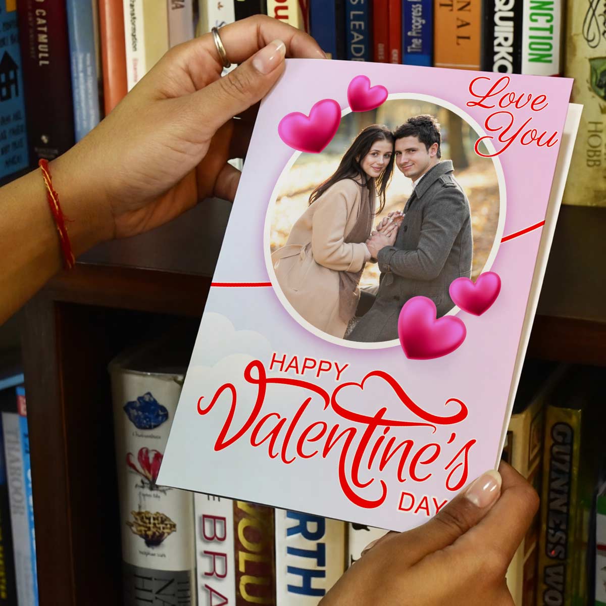 Personalized Love You Photo Greeting Card For Valentine's Day