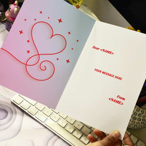 Personalized Love You Photo Greeting Card For Valentine's Day