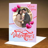 Personalized Love You Photo Greeting Card For Valentine's Day