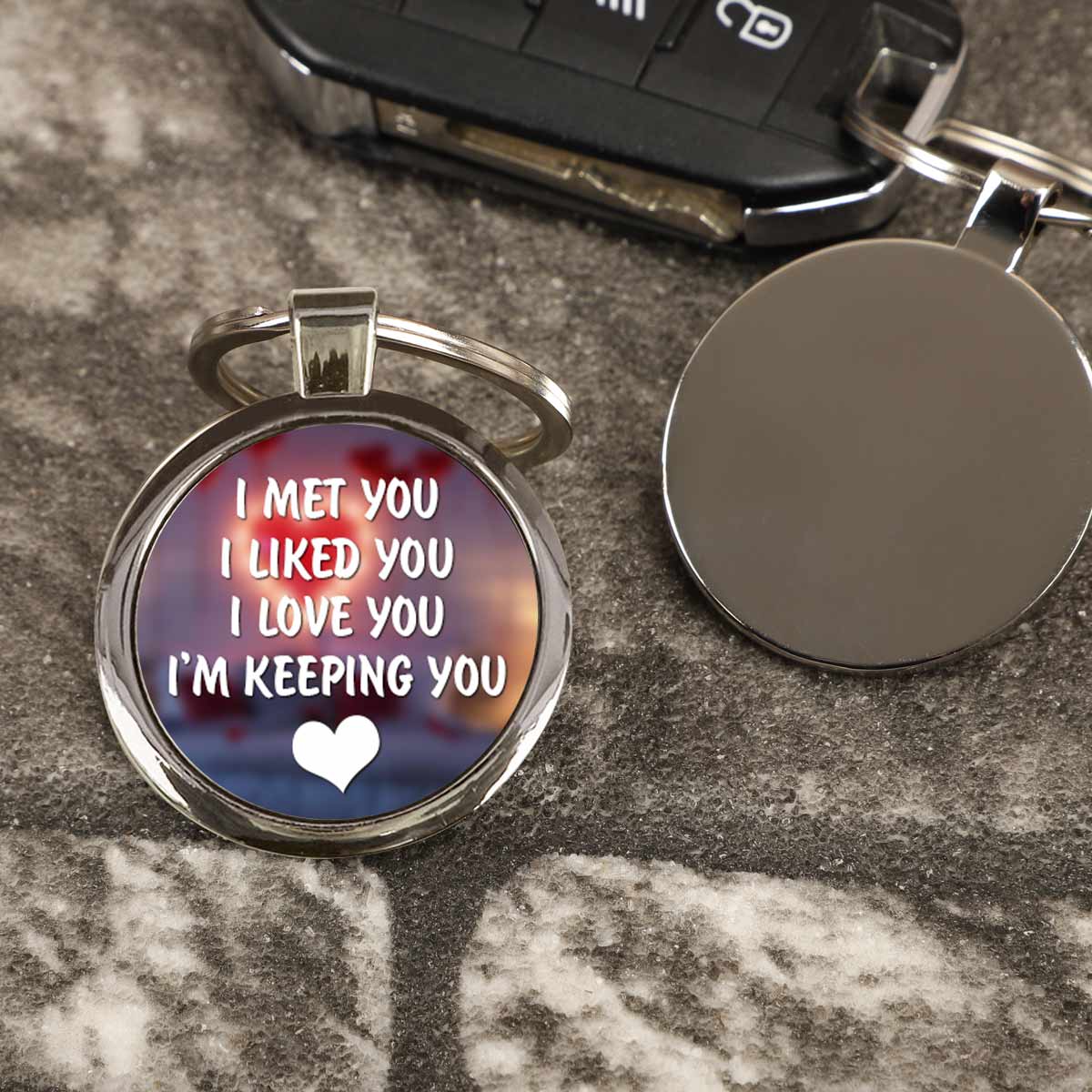 I Love You Metal Keychain Gift For Valentine's Day