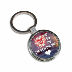 I Love You Metal Keychain Gift For Valentine's Day