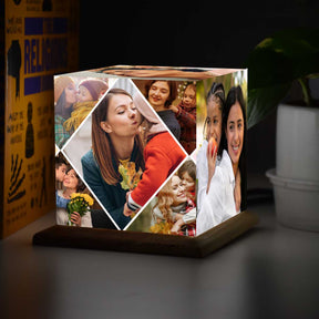 Customized Photo Gallery Cube Lamp Gift For Mother's Day