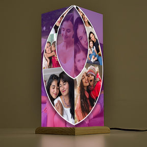 Customized Forever Bond Photo Table Lamp For Mother's Day