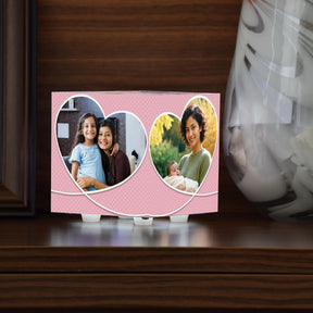 Customized Thank You Mom Heart Photo Cube Lamp For Mother's Day