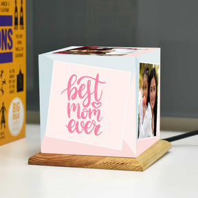 Customized Best Mom Ever Photo Cube Lamp For Mother's Day