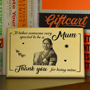 Mum Thank You For Being Mine Wooden Photo Frame For Mother's Day