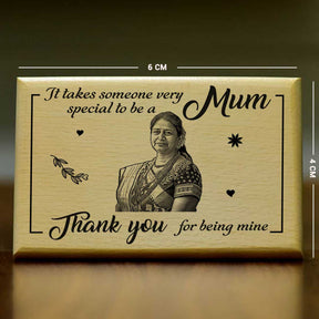 Mum Thank You For Being Mine Wooden Photo Frame For Mother's Day