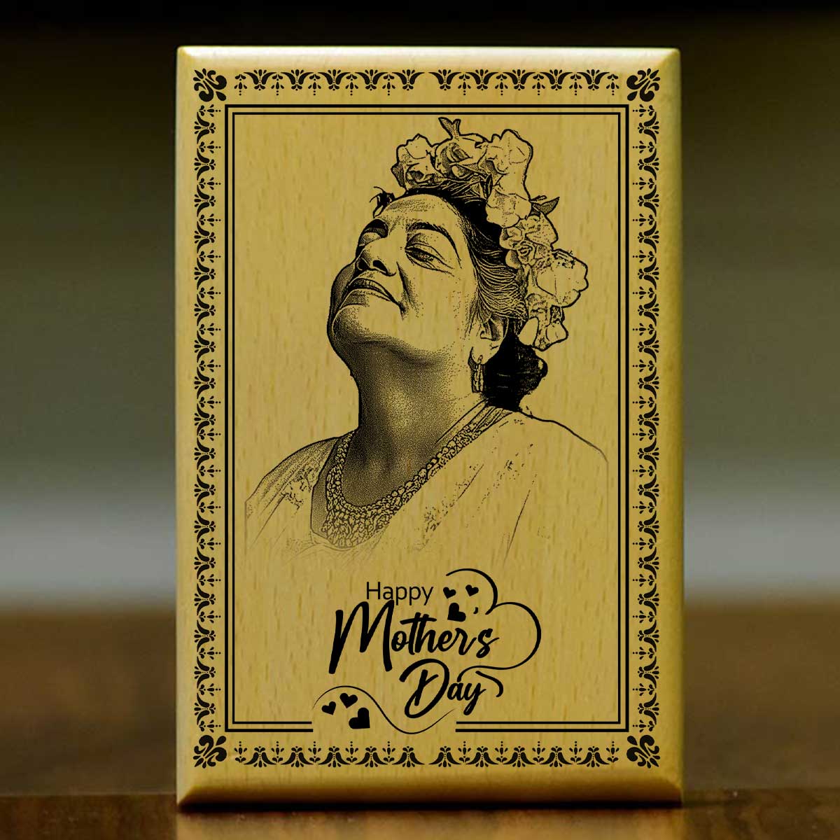 Happy Mother's Day Wooden Photo Frame Gift For Mom