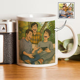 Personalized Anime Ghibli Image Coffee Mug Gift for Best Friends