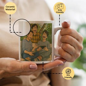Personalized Anime Ghibli Image Coffee Mug Gift for Best Friends