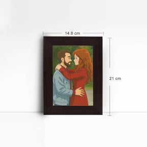 Personalized Anime Ghibli Image Poster Frame Gift for Couple