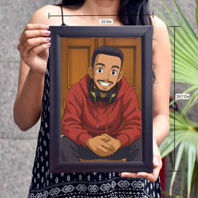 Personalized Anime Ghibli Image Poster Frame Gift for Men