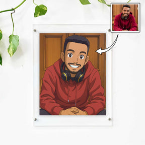 Personalized Anime Ghibli Image Poster Frame Gift for Men