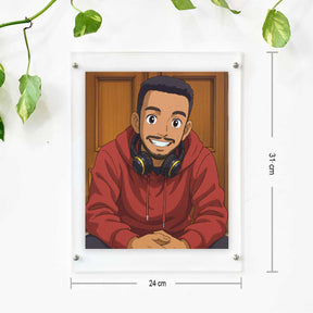 Personalized Anime Ghibli Image Poster Frame Gift for Men