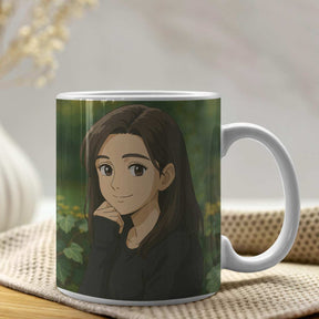 Personalized Anime Ghibli Image Coffee Mug Gift for Girls