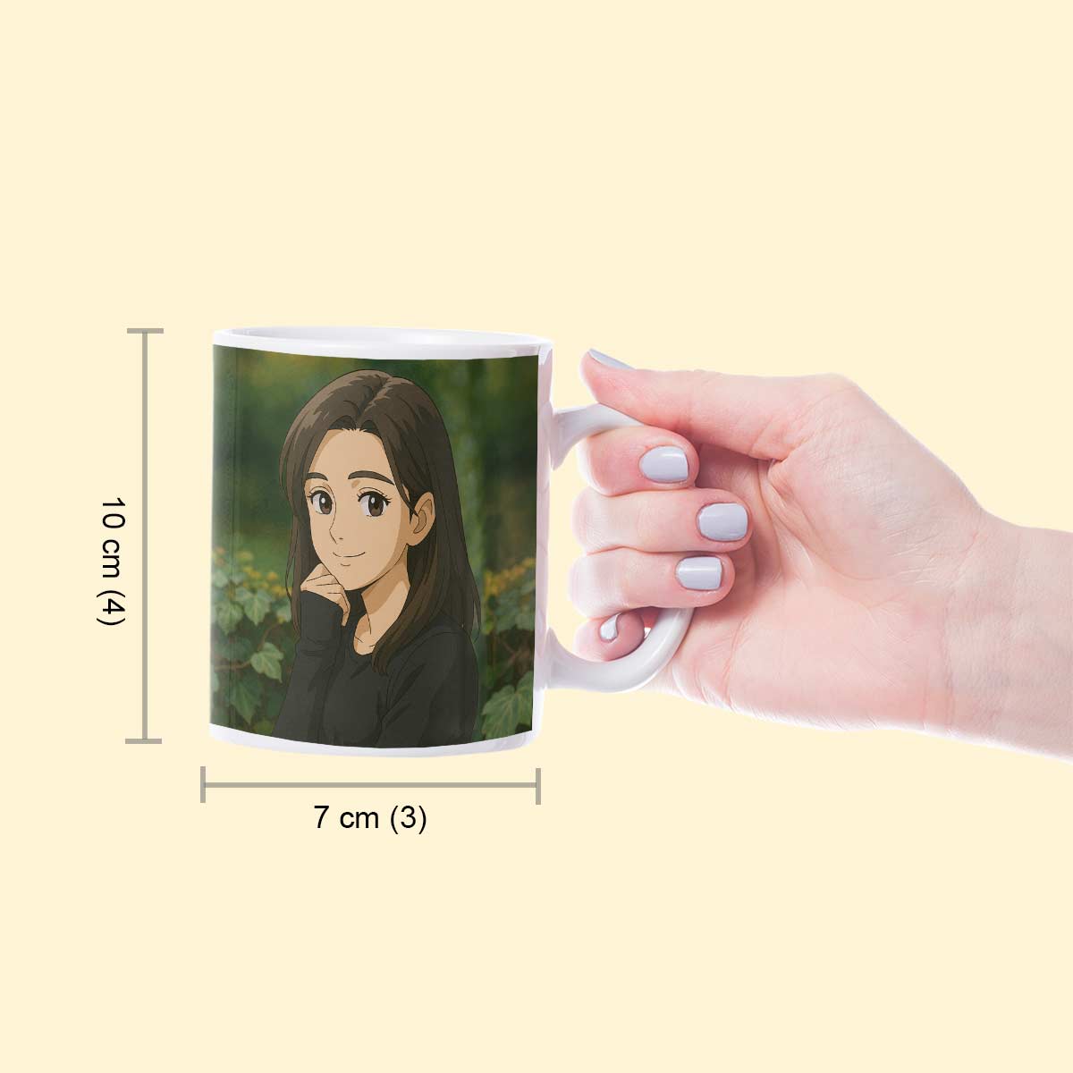 Personalized Anime Ghibli Image Coffee Mug Gift for Girls