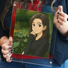Personalized Anime Ghibli Image Poster Frame Gift for Girls