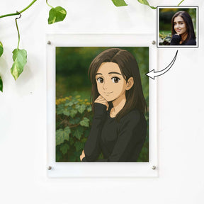 Personalized Anime Ghibli Image Poster Frame Gift for Girls