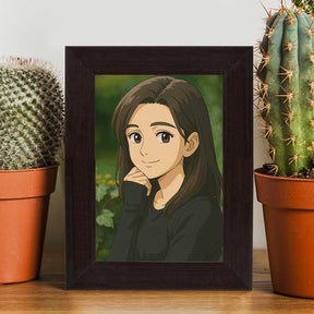 Personalized Anime Ghibli Image Poster Frame Gift for Girls