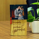 Personalized Friends Like You Engraved Wooden Block With Photo For Friends