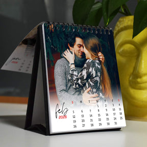 Personalized Photo Calendar Gift For Desks, Bedside Tables, Shelves