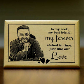 Customized My Forever Friend Engraved Wooden Photo Frame Gift for Best Friend