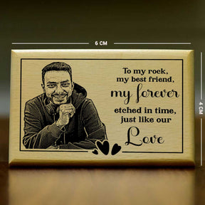 Customized My Forever Friend Engraved Wooden Photo Frame Gift for Best Friend