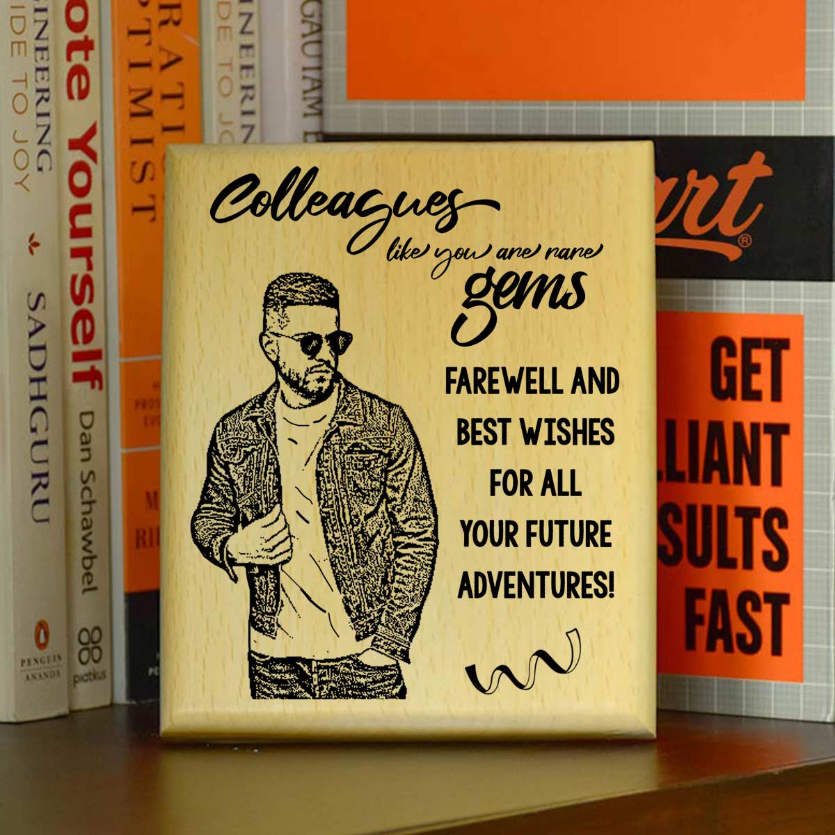 Personalized Colleagues Like You Engraved Wooden Photo Frame Retirement Gift