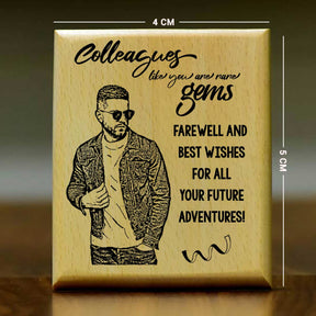 Personalized Colleagues Like You Engraved Wooden Photo Frame Retirement Gift