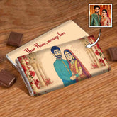 Personalized Happy Wedding Wishes Chocolate Bar Gift For Wedding