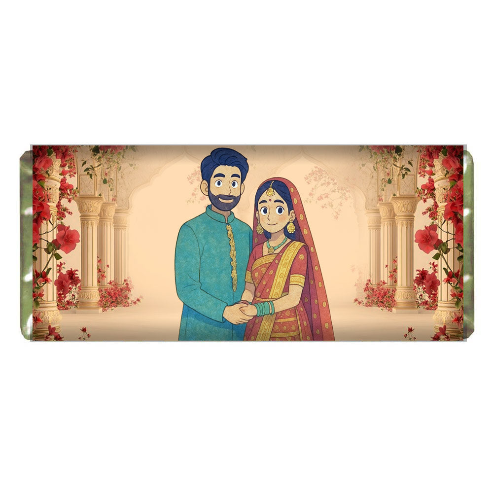 Personalized Happy Wedding Wishes Chocolate Bar Gift For Wedding