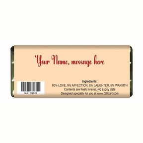 Personalized Happy Wedding Wishes Chocolate Bar Gift For Wedding