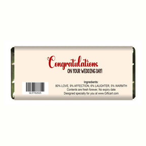 Personalized Abhi To Party Shuru Hui Hai Chocolate Bar For Wedding Congratulations